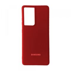 Silicone Case Full for Samsung S21 Ultra Red