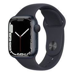 Apple Watch Series 7 GPS 41mm Midnight Aluminum Case With Midnight Sport Band (MKMX3)
