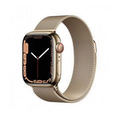 Apple Watch Series 7 GPS + Cellular 41mm Gold Stainless Steel Case with Gold Milanese Loop (MKHH3/MKJ03)
