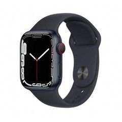 Apple Watch Series 7 GPS + Cellular 41mm Midnight Aluminum Case w. Midnight S. Band (MKH73/MKHQ3)