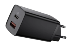 Зарядное устройство Baseus GaN2 Lite Quick Charger 65W USB-A/USB-C Black