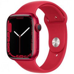 Apple Watch Series 7 GPS + Cellular 45mm (PRODUCT)RED Aluminum Case with (PRODUCT)RED Sport Band (MKM83)