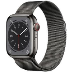 Смарт-часы Apple Watch Series 8 GPS + Cellular 45mm Graphite S. Steel Case w. Milanese Loop Graphite (MNKW3/MNKX3)