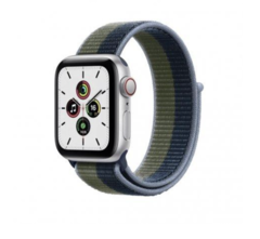 Смарт-часы Apple Watch SE GPS + Cellular 40mm Silver Aluminum Case w. Abyss Blue/Moss Green S/Loop (MKQM3)