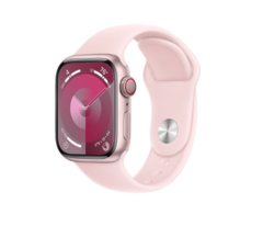 Смарт-годинник Apple Watch Series 9 GPS + Cellular 41mm Pink Alu. Case w. Light Pink Sport Band - S/M (MRHY3)