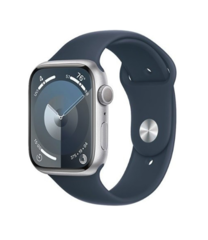 Смарт-годинник Apple Watch Series 9 GPS 45mm Silver Alu. Case w. Storm Blue S. Band - M/L (MR9E3)