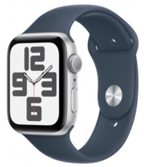 Смарт-годинник Apple Watch SE 2 GPS 40mm Silver Aluminium Case with Storm Blue Sport Band S/M (MRE13)
