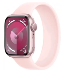Смарт-годинник Apple Watch Series 9 GPS 41mm Pink Alu. Case w. LIGHT PINK SOLO LOOP - SIZE 6 (MR9N3,MTER3)