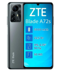 Смартфон ZTE Blade A72S 4/128GB Grey UA