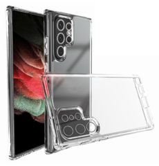 Чехол прозрачный силиконовый с усиленными углами для Samsung Galaxy S24 Ultra